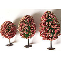 D33 - Set van 3 bloeiende loofbomen