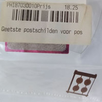 Messing postschilden HSM