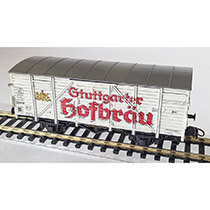 Bierwagen met opschrift