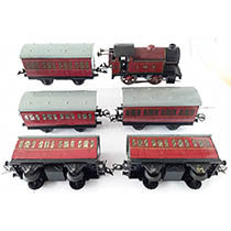 Hornby loc en 5 wagons
