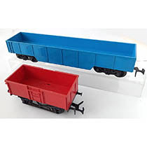 2 Open goederenwagens