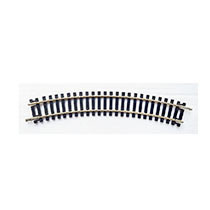 40 3958 Gebogen rail, R1, 30° nikkelzilver